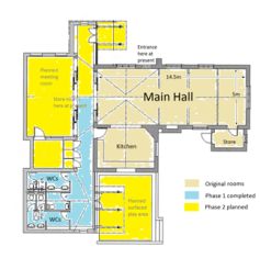 layout of the village hall